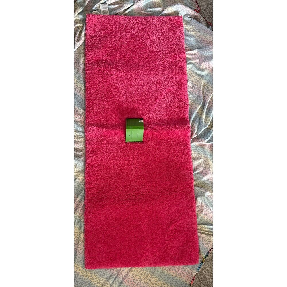 NWT Kate Spade Ellington Vivid Snapdragon Pink Bath Rug Runner 24x60